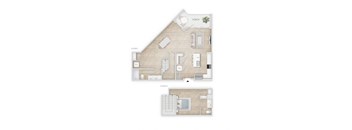 3 bedroom floor plan  apartments in the residences at