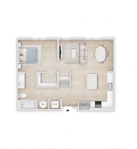 234 sq ft 1 bedroom floor plan  apartments whistler  the residences at