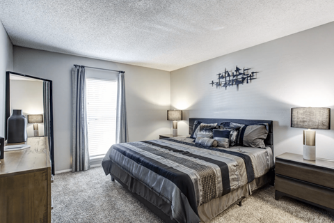 Bedroom in an apartment at The Highland on Briley in Nashville, TN