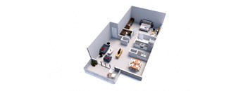 a floor plan of a house is shown in this illustration