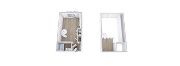 A1M Floor Plan at Placemakr Downtown Austin, Austin, 78701