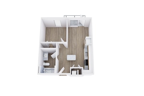 A2 Floor Plan at Placemakr Downtown Austin, Austin Texas