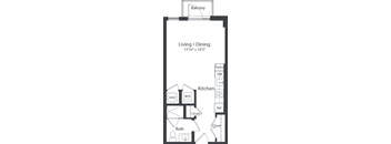 A3_FloorPlan at Coda on Half Apartments, Washington District of Columbia