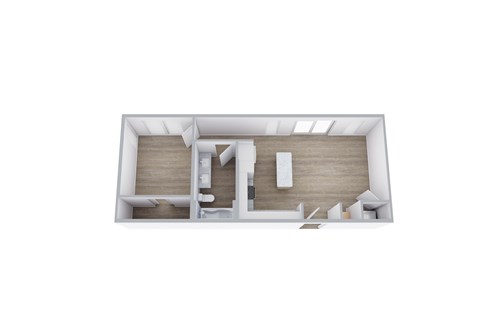 A7 Floor Plan at Placemakr Downtown Austin, Austin, TX 78701