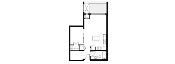 A black and white image of a floor plan of a house.