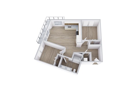 B2 Floor Plan at Placemakr Downtown Austin, Austin, 78701