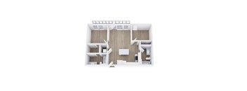 B3 Floor Plan at Placemakr Downtown Austin, Austin Texas