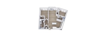 B4 Floor Plan at Placemakr Downtown Austin, Austin