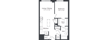 B4_FloorPlan at Coda on Half Apartments, Washington, DC 20003