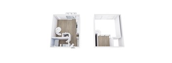 E6M Floor Plan at Placemakr Downtown Austin, Texas, 78701