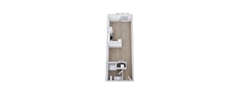 E8 Floor Plan at Placemakr Downtown Austin, Austin, TX 78701