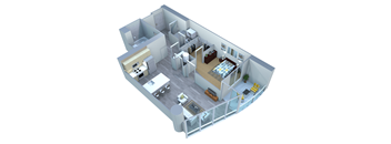 1 Bed | 1 Bath — Private Balcony