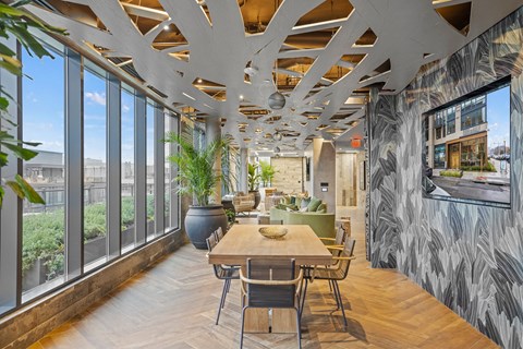 Spacious penthouse clubhouse lounge located on the rooftop at Coda on Half Apartments, District of Columbia, 20003