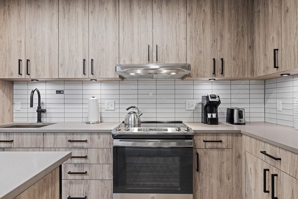 Modern, full kitchens.