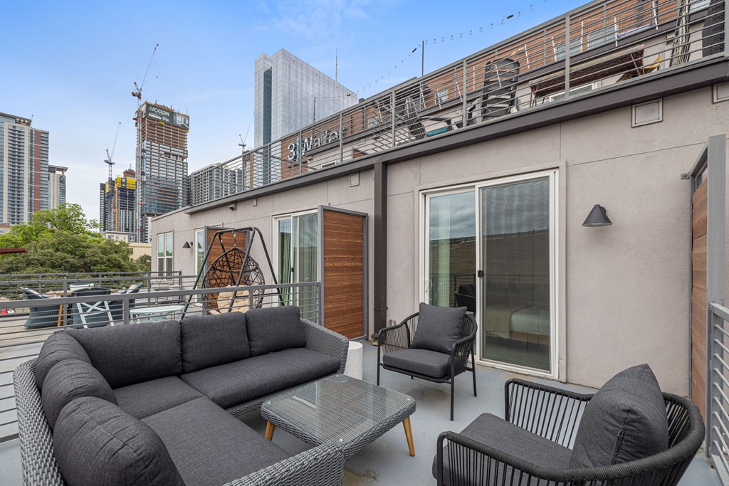 Private Balcony And Patio at Placemakr Downtown Austin, Austin Texas