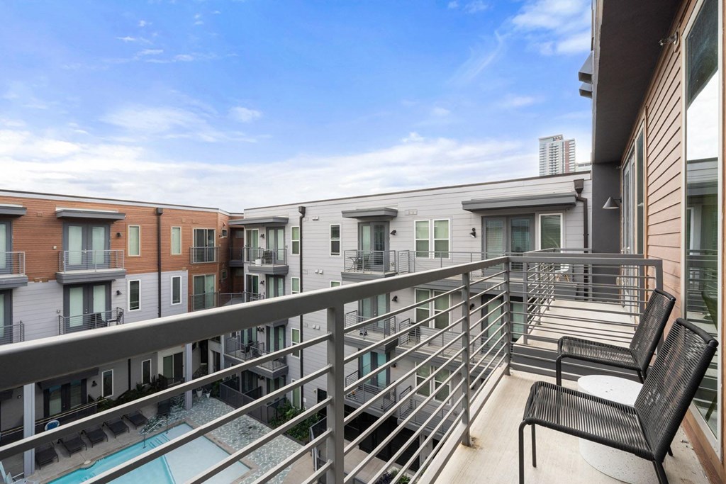 Large Balcony And Patio at Placemakr Downtown Austin, Austin, TX 78701