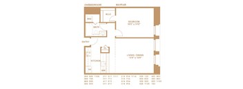 1 bed 1 bath at The Pennsylvanian Apartments, Pittsburgh