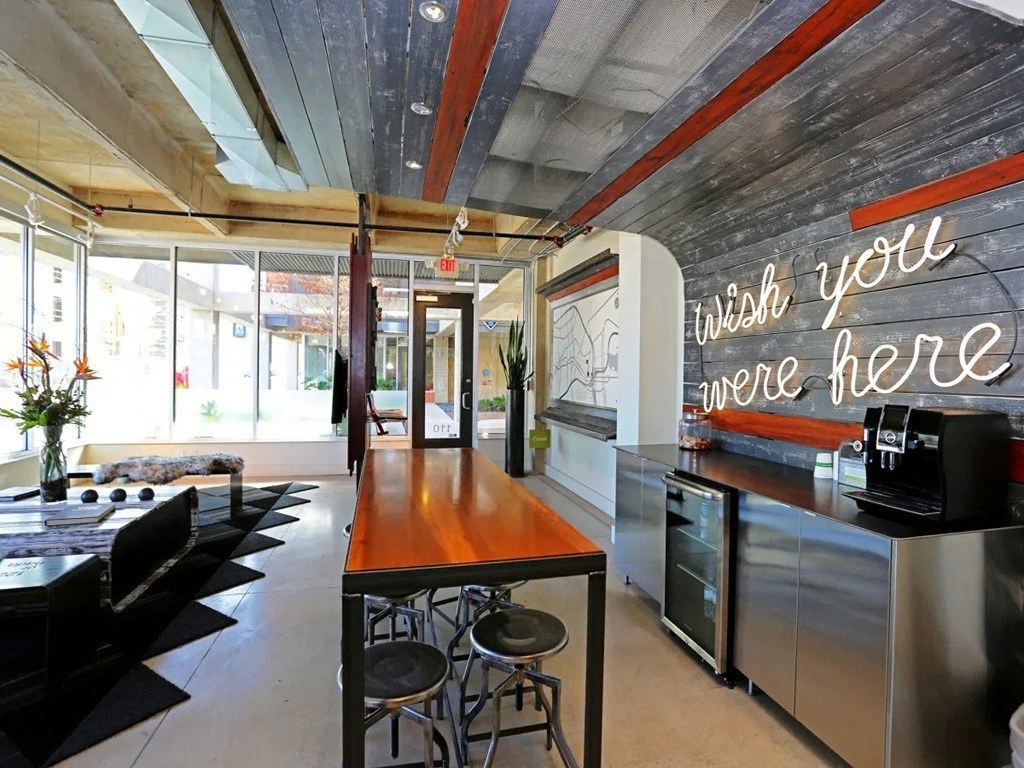 Enjoy your coffee at our coffee bar at 1221 Broadway Lofts, San Antonio, TX, 78215