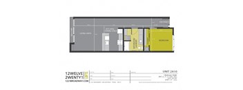 floor plan of the upper level of the tiny house