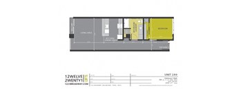 a floor plan of a tiny house