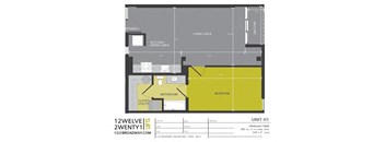a floor plan of a studio apartment