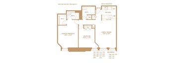 2 bed 2 bath B at The Pennsylvanian Apartments, Pittsburgh