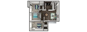 a floor plan of our studio apartment at riviera palms