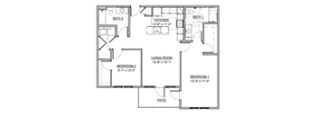 a floor plan of a house