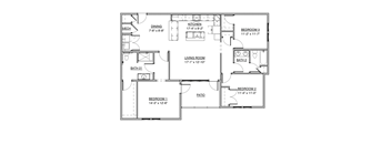 a floor plan of a house