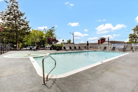 our resort style swimming pool is clean and ready for you to use