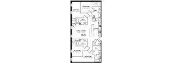 floor plan for a bedroom bath house 550 sq ft at the grove