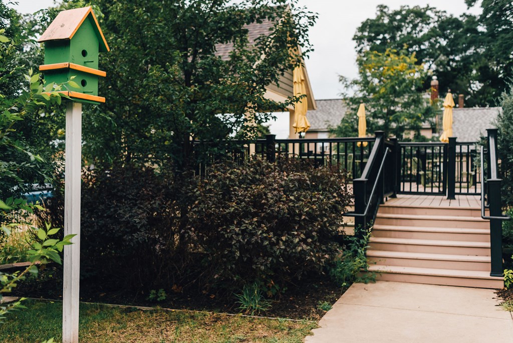 Grounds of apartment community