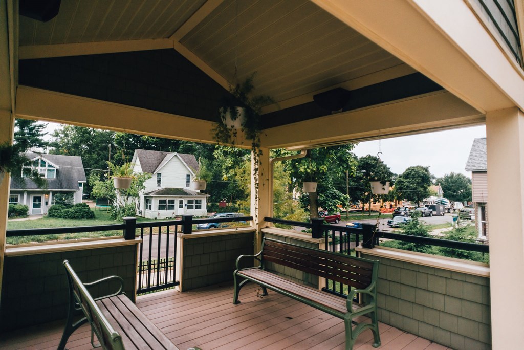 Grounds of apartment community