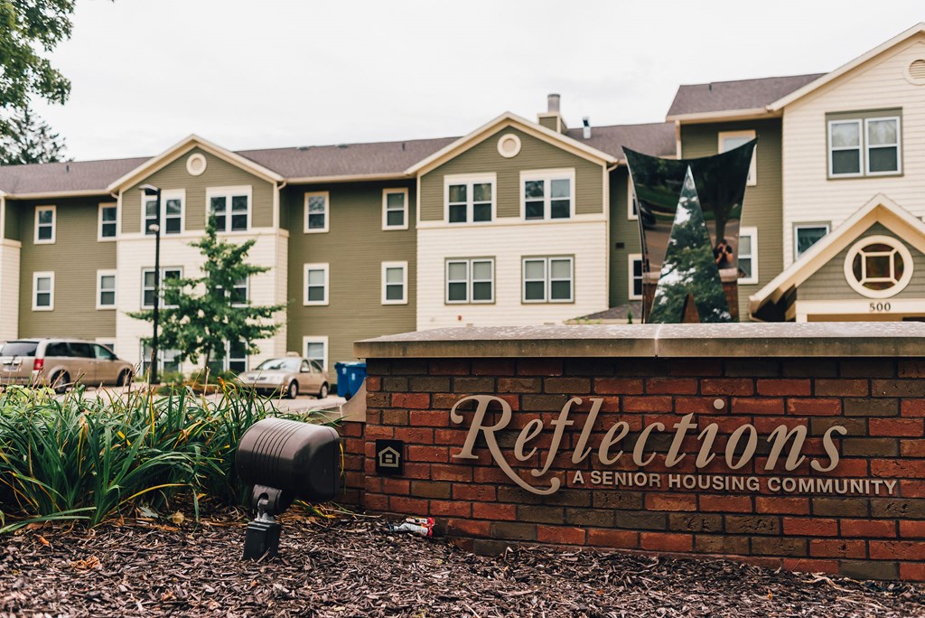 Reflections: A Senior Housing Community Apartment Community Signage