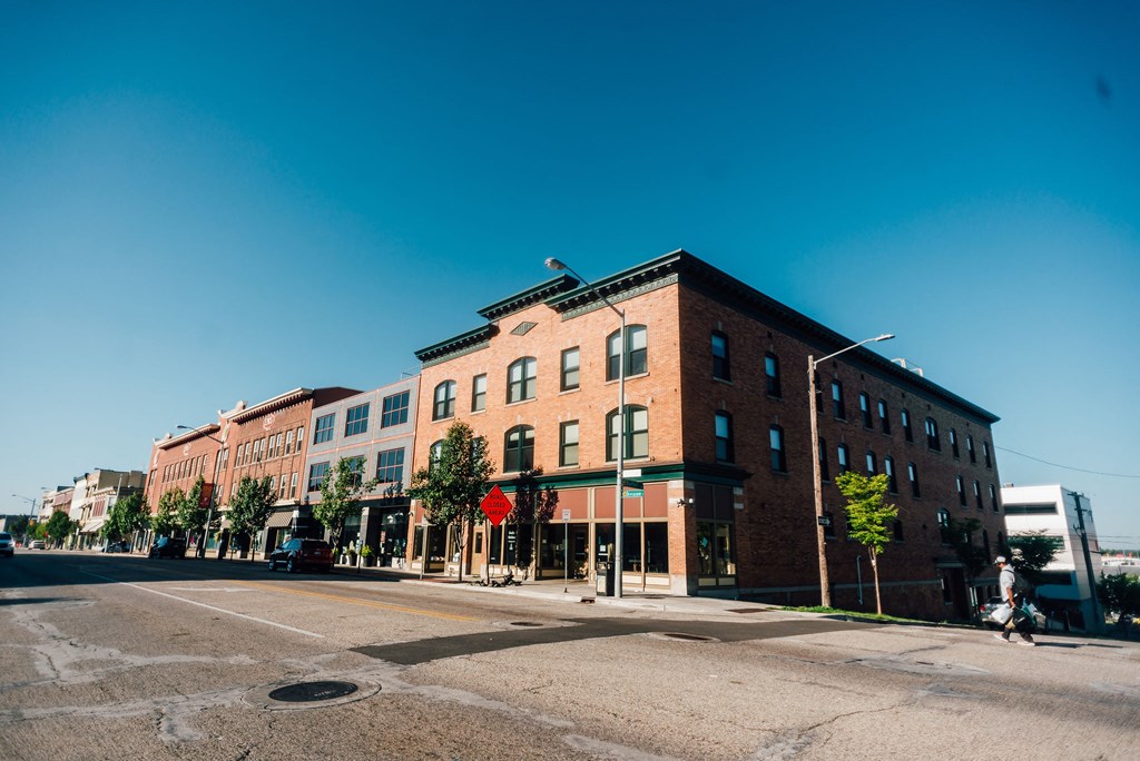 Calumet Flats downtown brick building street