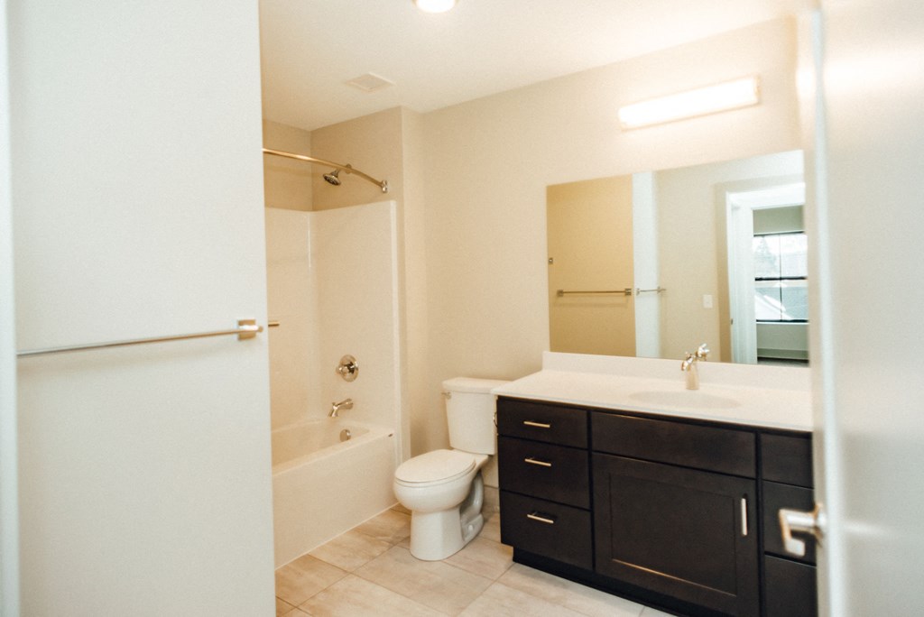 Modern apartment bathroom
