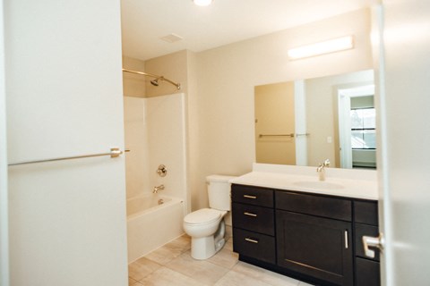 Modern apartment bathroom