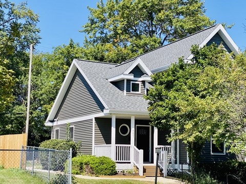 Grey sided home