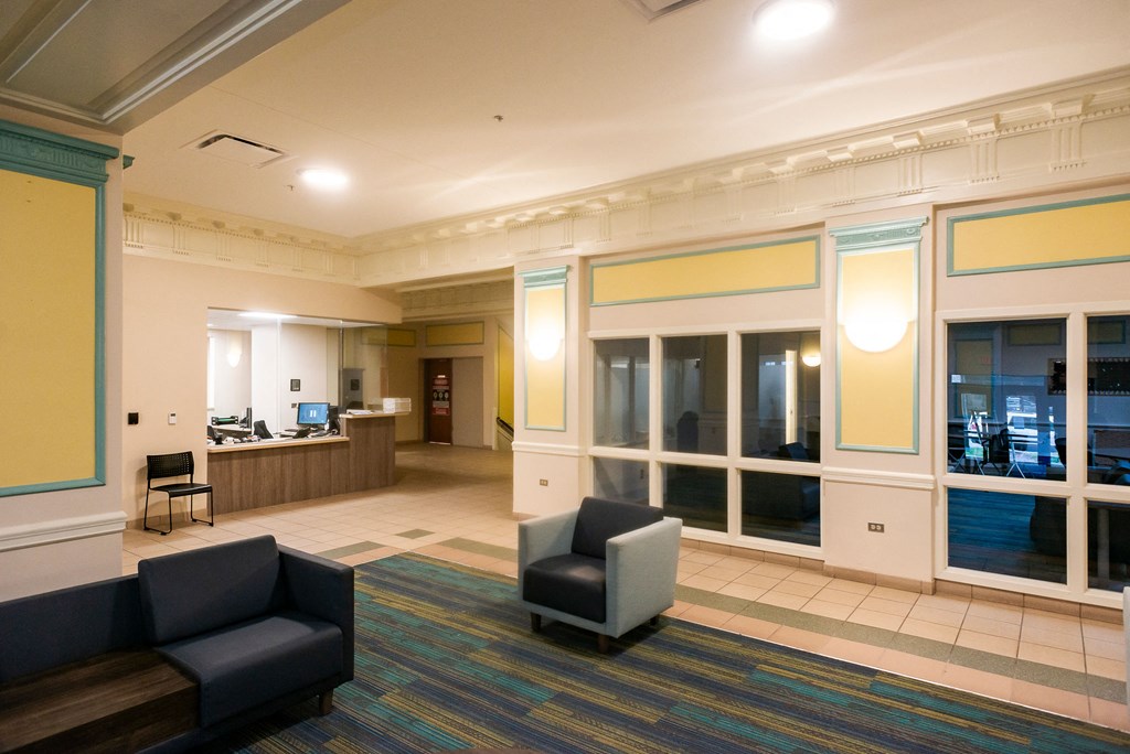 apartment entry lobby