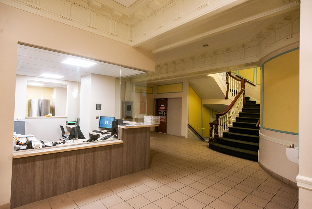 entry lobby front desk