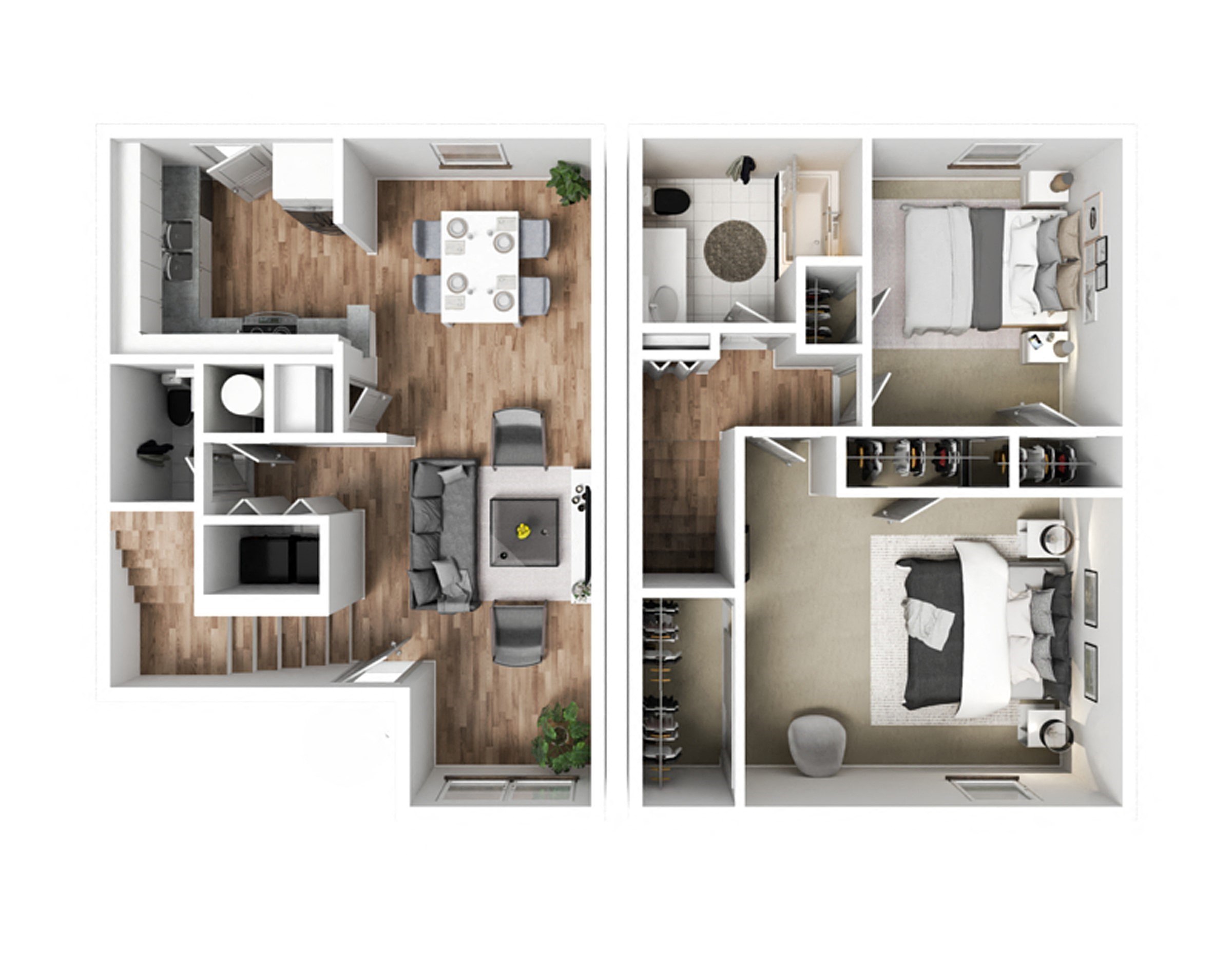 2 bedroom floor plan