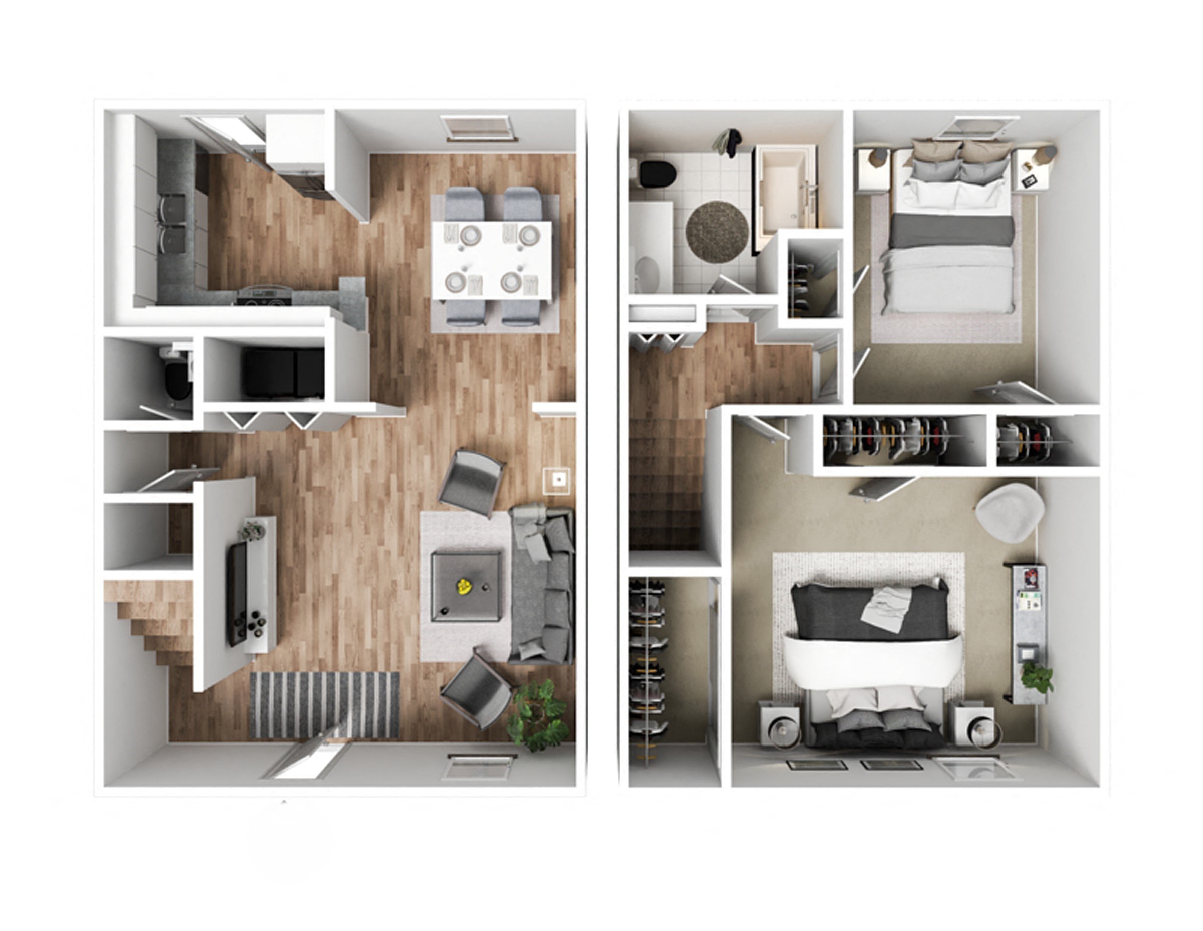 2 bedroom floor plan