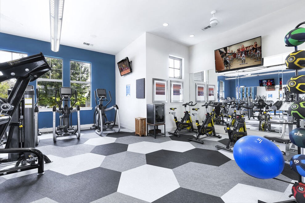 the gym at the m on hennepin apartments in minneapolis, mn