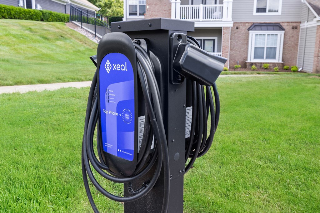 EV charging station at Tradition at Stonewater, Cary, NC, 27519