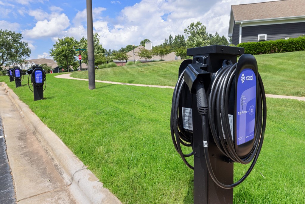 EV charging station at Tradition at Stonewater, North Carolina