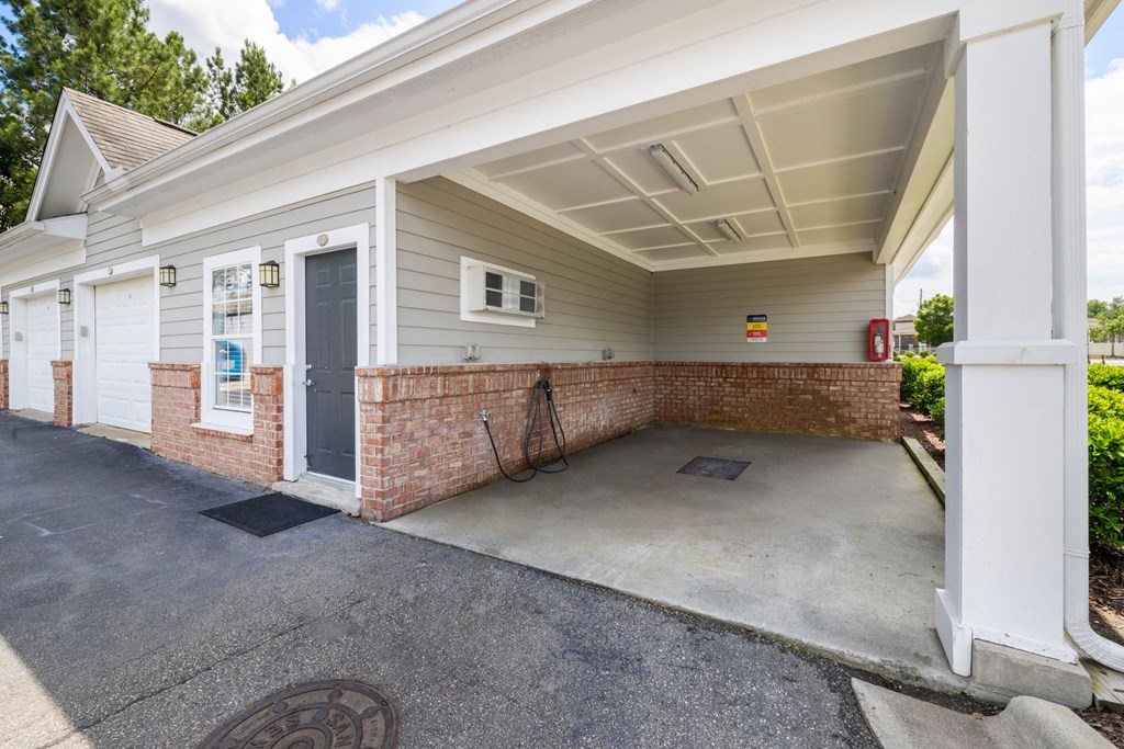 car wash station at Tradition at Stonewater, Cary, NC