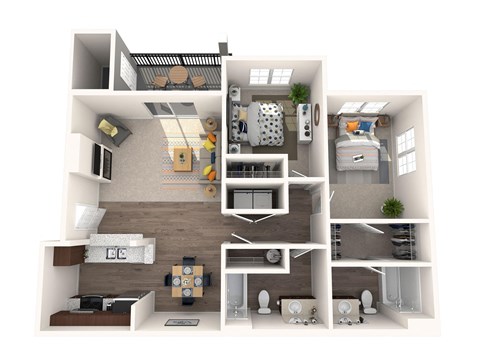 our apartments showcase a flexibility with regard to furniture and decor