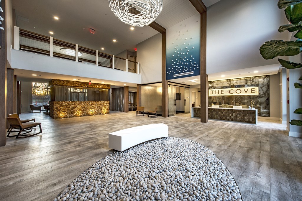 The Cove apartments in Hingham, MA lobby entrance