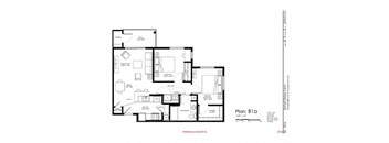 A floor plan of a residential property with labeled rooms and dimensions.