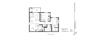 A floor plan for a property at 3144 Bel Air Lane.